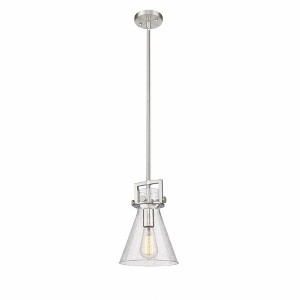Newton Cone - 1 Light Stem Hung Pendant In Industrial Style-11.38 Inches Tall and 8 Inches Wide - 1 of 1