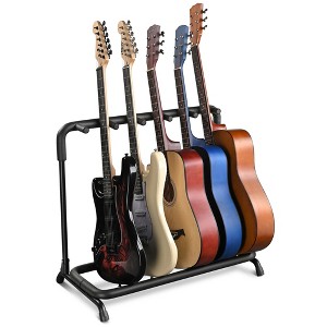 Yescom 5 Five Holder Multi Guitar Folding Stand Band Stage Bass Acoustic Guitar Display Rack - 1 of 4