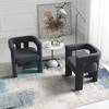 KINWELL 24" Wide Boucle Upholstered Armchair (Set of 2) - 3 of 4