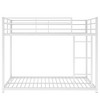 KTMBDW Bunk Bed for Kids, Teens & Adults Bunk Bed with Stairs & Flat Rungs, Heavy Duty Metal Slats, No Box Spring Needed - 4 of 4