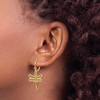 Black Bow Jewelry 21mm Filigree Dragonfly Lever Back Earrings in 14k Yellow Gold - 3 of 4