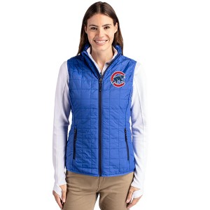 Chicago Cubs Cutter & Buck Rainier PrimaLoft® Womens Eco Insulated Full Zip Puffer Vest - 1 of 1