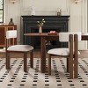 Armless Fabric Upholstered Dining Chairs Set of 2,Metal Legs Dining Room Chair With U-Shaped Seats,31'' H Modern Kitchen Dining Chair-Coolbibila - 2 of 4