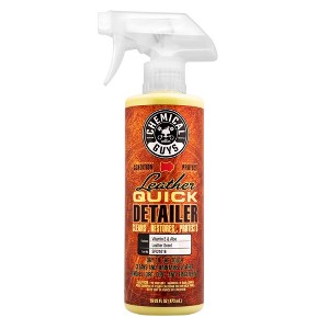 Chemical Guys Leather Quick Detailer Matte Finish Leather Care Spray: Unscented Car Leather Cleaner & Protectant 1.3 oz - 1 of 4