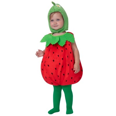 Joyfy Halloween Baby Strawberry Costume Toddler, Infant Fruit Costume for Girls Kids Halloween Dressup Party