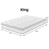 Wooakway King Size 79.9" L 76" W 12" H Hybrid Mattress in a Box with Gel Memory Foam Individually Wrapped Pocket Coils Innerspring - 4 of 4