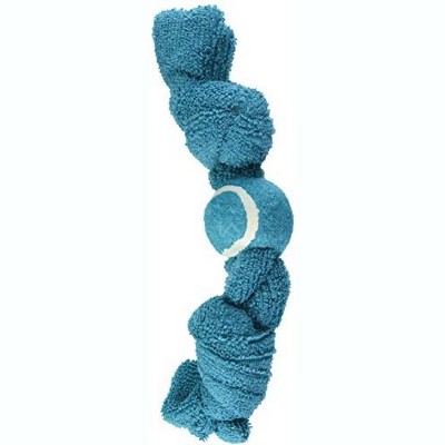 Multipet Throw The Towel Dog Toys Toy with Tennis Ball