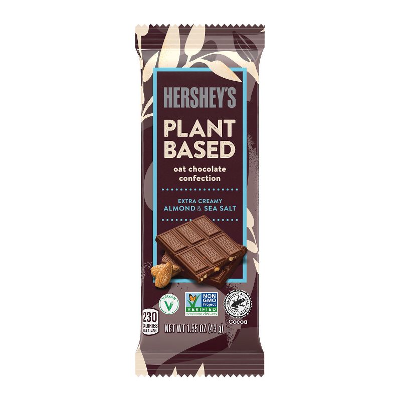 Hershey&#39;s Plant Based Almond &#38; Sea Salt Oat Chocolate Candy - 1.55oz, 1 of 7