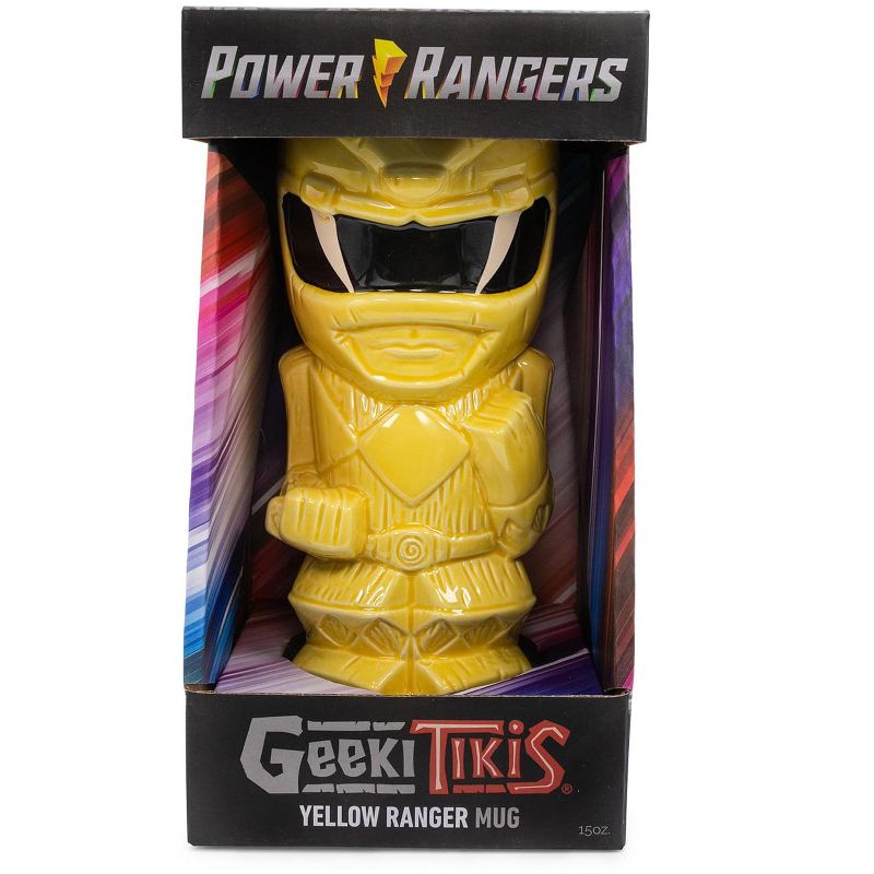 Beeline Creative Geeki Tikis Power Rangers Yellow Ranger Ceramic Mug | Holds 15 Ounces, 2 of 7