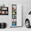 SUXXAN 73''H Garage Storage Cabinet With Wheels,steel Cabinets With 2 Doors And 4 Adjustable Shelves For Home Office, Assembly Required - 3 of 4