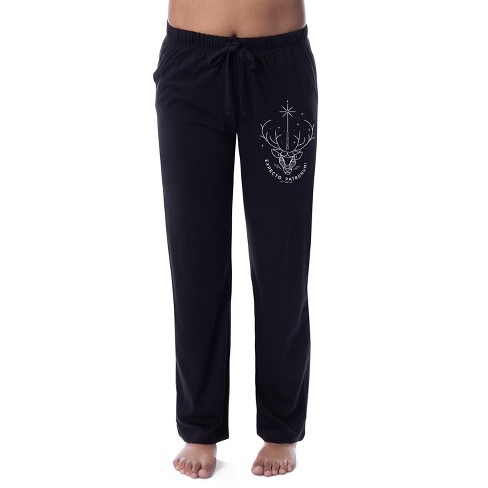 Intimo Harry Potter Womens' Expecto Patronum Wizarding World Sleep Pajama Pants (S) Black - image 1 of 3