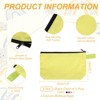 Unique Bargains Canvas Plain Zipper Toiletry Makeup Organizing Bags 8 Pcs - 2 of 4