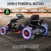 Kids Go Kart, Ride On Drift Kart with Dual 200W Motors, 24V Battery Powered Electric Drift Car, Outdoor 2-Speed Ride On Racing Toy - 4 of 4