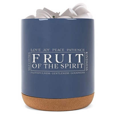 Elanze Designs Fruit of Spirit Navy Blue X-Large Cork Bottom Kitchen K-Cup Coffee Pod Holder