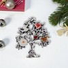 Unique Bargains Christmas Brooches HC0158 Alloy Dripping Wax Silver Tone 1.57"x1.69" 1 Pc - 2 of 4
