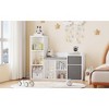44" Kids Bookshelf with Reading Nook, Toy Storage Organizer with 6 Cubes & 2 Drawers, Seat Cushion Included - 4 of 4