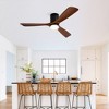 TOBILI Hot sales Ceiling Fan with Lights 52 Inch Flush Mount Ceiling Fan,Wood Blades Modern Outdoor Ceiling Fans for Bedroom/Farmhouse/Patio/Indoor - 2 of 4