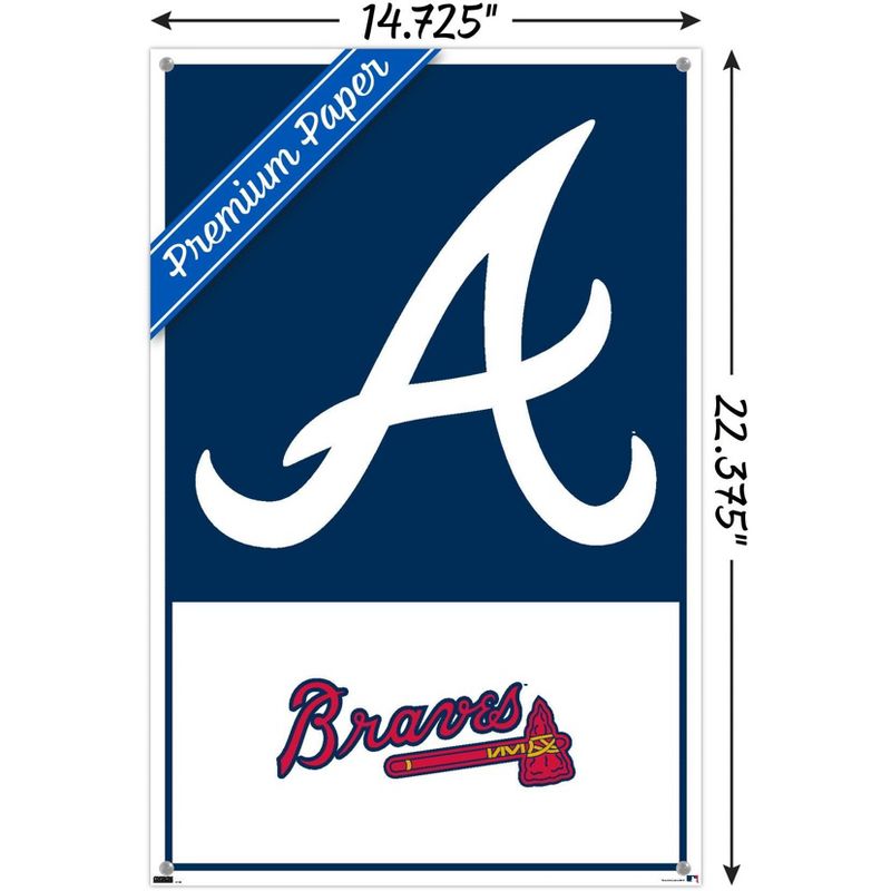 Trends International MLB Atlanta Braves - Logo 22 Unframed Wall Poster Prints, 3 of 7
