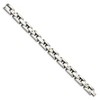 Black Bow Jewelry Men's 10mm Stainless Steel and Diamond Bracelet - 8.5 Inch - 2 of 4