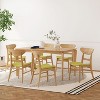 Christopher Knight Home Amesbury Wood and Fabric 7 Piece Dining Set - 2 of 4