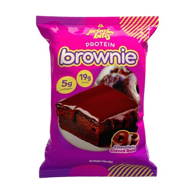 Prime Bites Chocolate Glazed Donut Protein Brownie - 19g Protein - 2.29oz