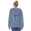 Women's Hooded High Pile Fleece Jacket - White Mark - 3 of 4