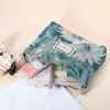 Unique Bargains Travel Zipper Floral Makeup Bags and Organizers Blue - 3 of 4