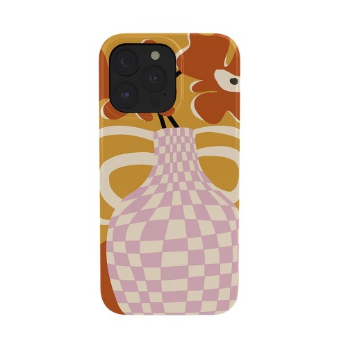 Miho Checkered retro flower potSnap iPhone 13 Pro Case - Society6