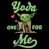 Boy's Star Wars Valentine's Day Yoda One for Me Black T-Shirt - 2 of 4