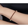 Designs By Gioelli 14K Gold Over Sterling Silver Garnet Tennis Bracelet - 3 of 3