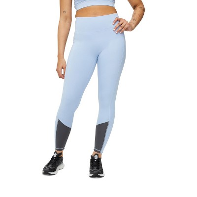 Tomboyx Workout Leggings, 7/8 Length High Waisted Active Yoga Pants With Pockets  For Women, Plus Size Inclusive (xs-6x) Chrome Blue 6x Large : Target