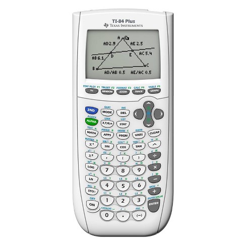 Texas Instruments 84 Plus Graphing Calculator - White