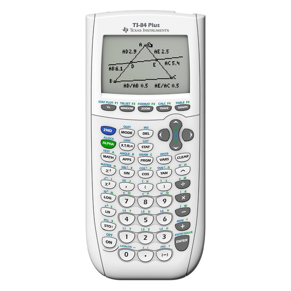 Photos - Calculator Texas Instruments 84 Plus Graphing  - White