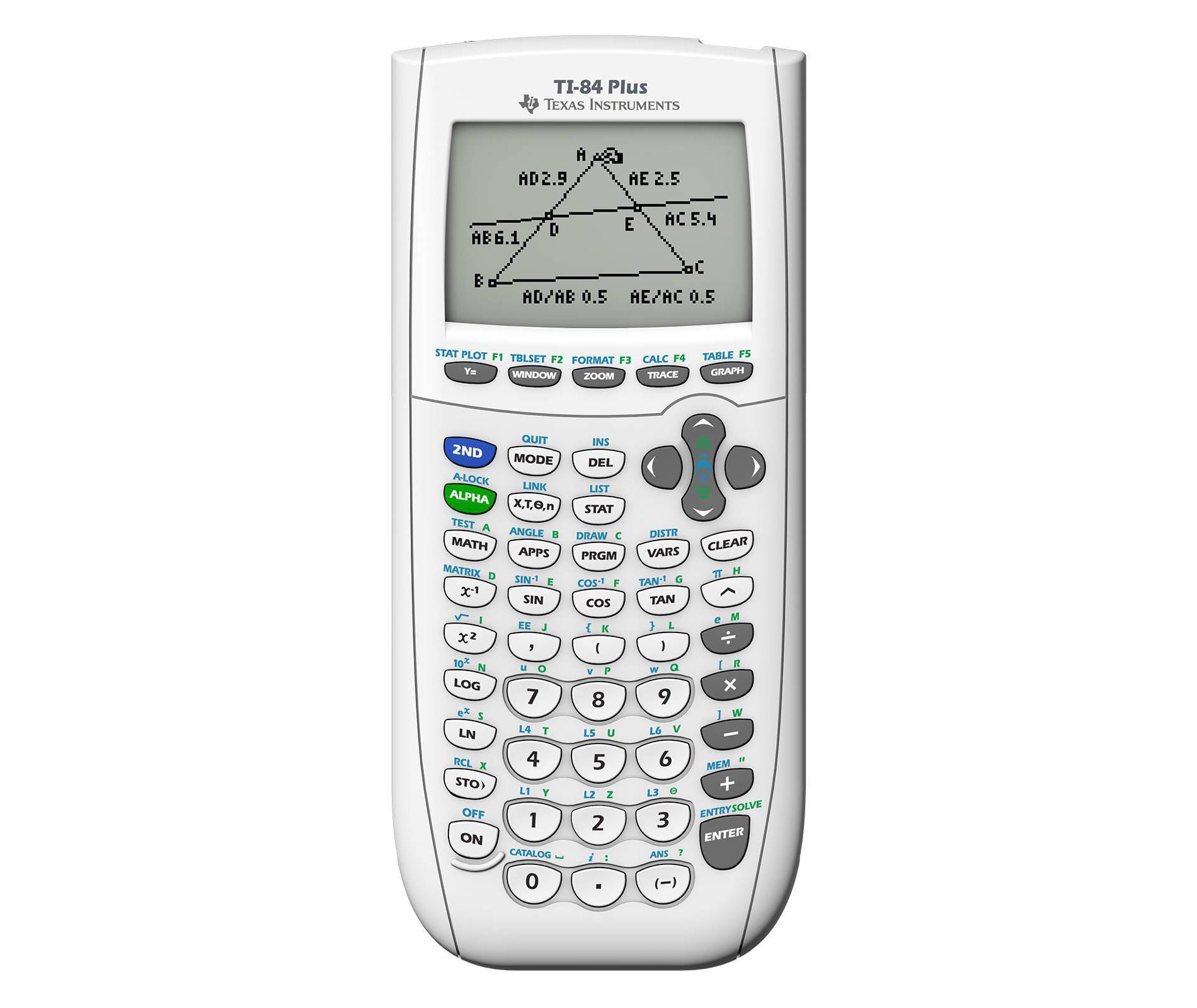 Texas Instruments 84 Plus Graphing Calculator - White