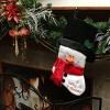 Northlight 19" Red and White Dimensional Snowman "Let it Snow" Embroidered Fleece Christmas Stocking - 2 of 2