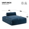 72" Plush Oversized Modular Single Sofa Bed with Fully Compressed Design - 2 of 4