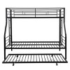 Sapphtopaz Metal Bunk Bed with 2 Side Ladders & Guardrail,Convertible Bunk Beds Frame with Under Bed Storage for Bedroom - 4 of 4