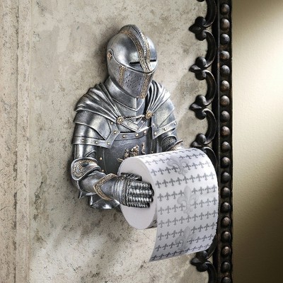Design Toscano A Knight to Remember Gothic Bath Tissue Holder