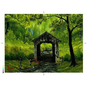Toynk Bob Ross Covered Bridge Nature Puzzle | 1000 Piece Jigsaw Puzzle - 1 of 4