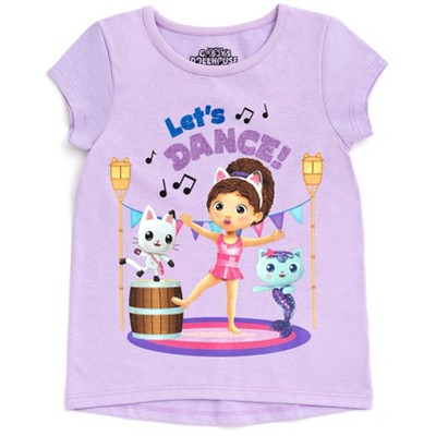Gabby's Dollhouse Dreamworks Gabby's Dollhouse Pandy Paws MerCat Big Girls 3 Pack T-Shirts Gray / Purple / Pink 10-12 — фото 2