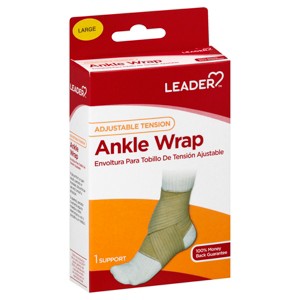 Leader Large Adjustable Tension Ankle Wrap 1 ea - 1 of 4