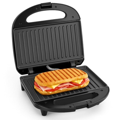 OSTBA Sandwich Maker, 2 Slice Grilled Cheese Toaster with Non-Stick Grill Plates, 750W, Cool-Touch Handle, Indicator Lights, Easy to Clean & Store
