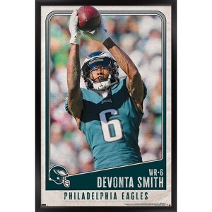 Trends International NFL Philadelphia Eagles - DeVonta Smith 22 Framed Wall Poster Prints - 1 of 4