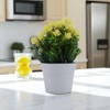 Unique Bargains Artificial Plants Water Grass with Plum Blossoms Plastic 3.94"x3.94"x7.87" 1 Pcs - 2 of 4