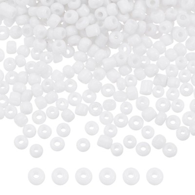 Unique Bargains Loose Craft DIY Earring Necklace Making Glass Round Beads 6000 Pcs