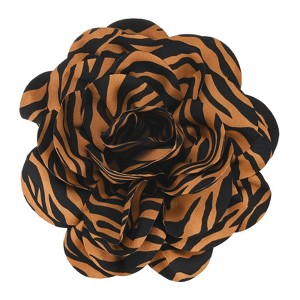 Unique Bargains Alloy Satin Fabric Big Flower Dainty Brooch Pin 1 Pc - 1 of 4