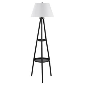 Dorea 63" Floor Lamp - FLL4107 - Black - Safavieh - 1 of 4