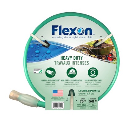 Flexon 5/8-Inch Heavy Duty 5-Ply Garden Hoses