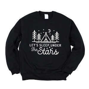 Simply Sage Market Women's Graphic Sweatshirt Let's Sleep Under The Stars - 1 of 4