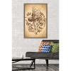 Trends International Brigid Ashwood - Sepia Bee and Rose Framed Wall Poster Prints - 2 of 4